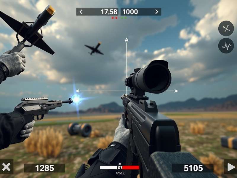 Shooting Target Titans Precision Gameplay Shooting Target Titans gameplay screenshot showing precision targeting