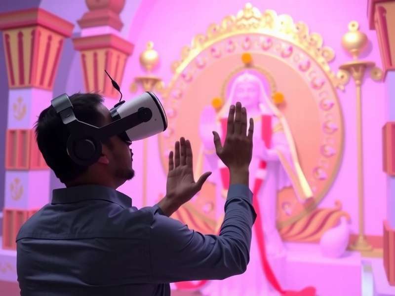 Technical Architecture of VR Spiritual Applications VR technology diagram for spiritual applications