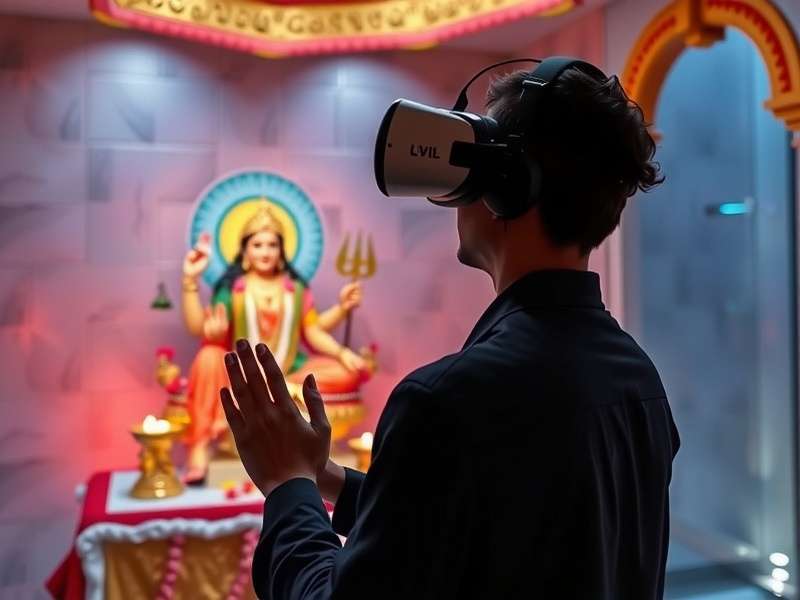 Immersive VR Temple Environment VR Kali Ma Prayer virtual temple environment